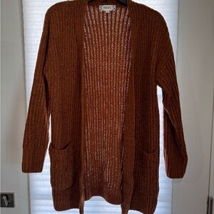 Women's Brown Cardigan Sweater